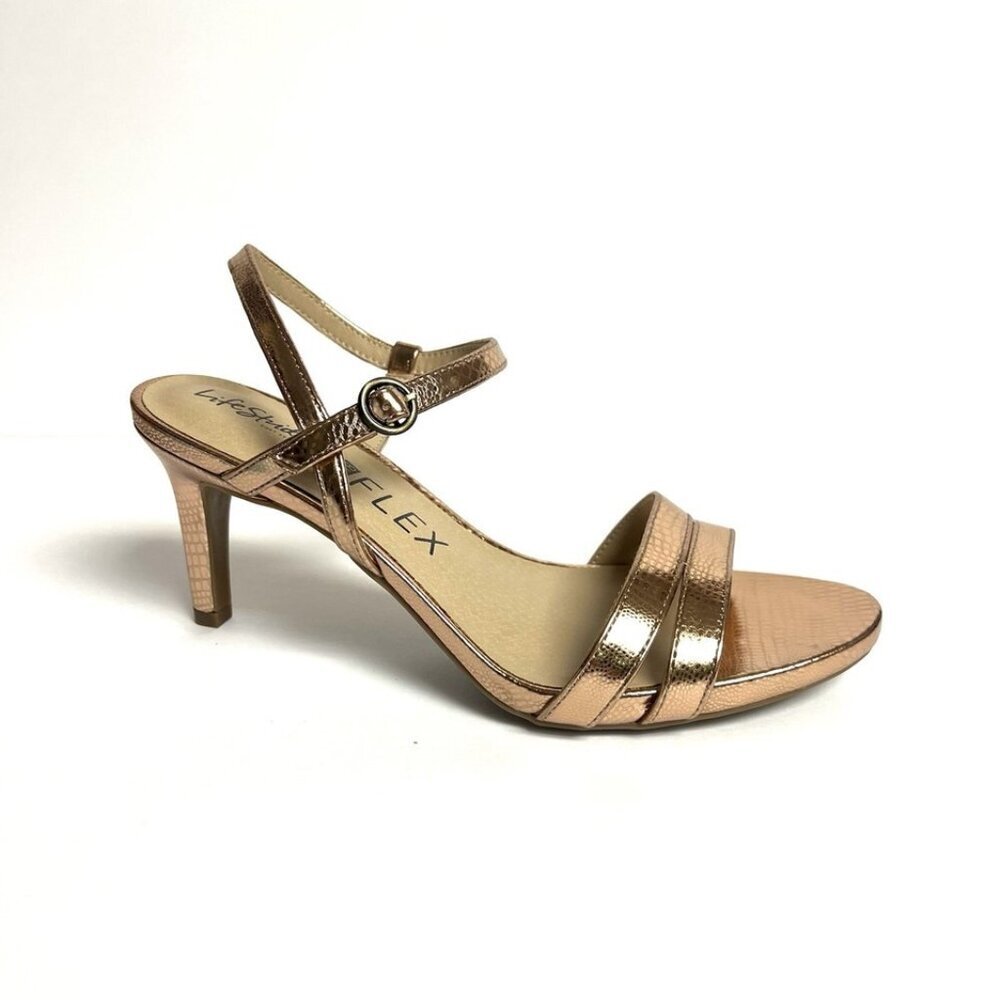 Lifestride Women’s Miracle Copper High Heeled Sandals Size 9.5Wide
